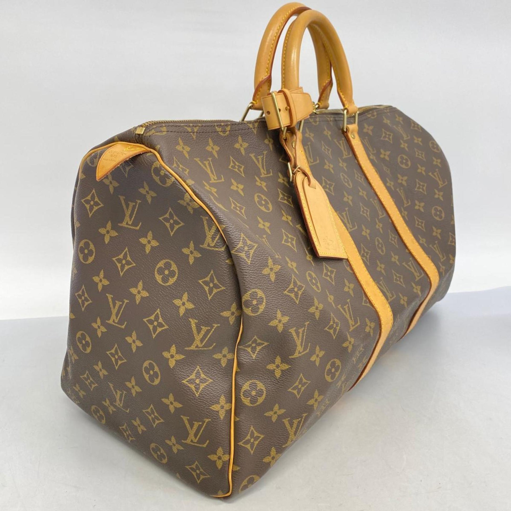 Louis Vuitton Keepall 50, Brown, Canvas, travel