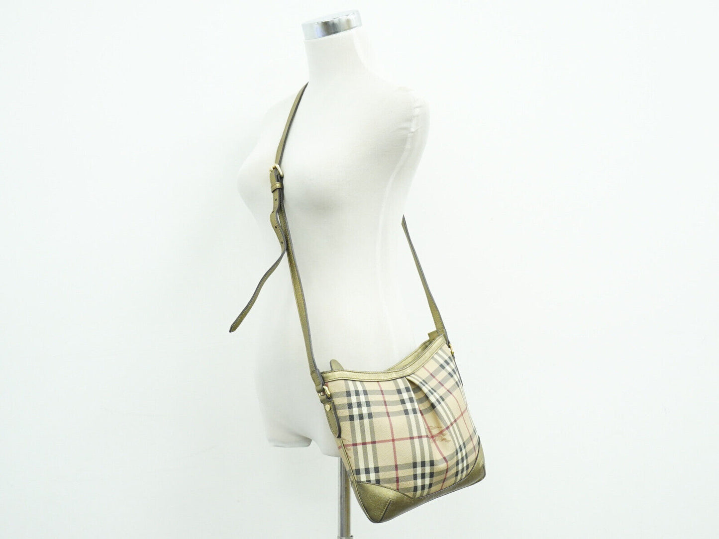 Burberry Nova Check, Beige, Canvas, shoulder