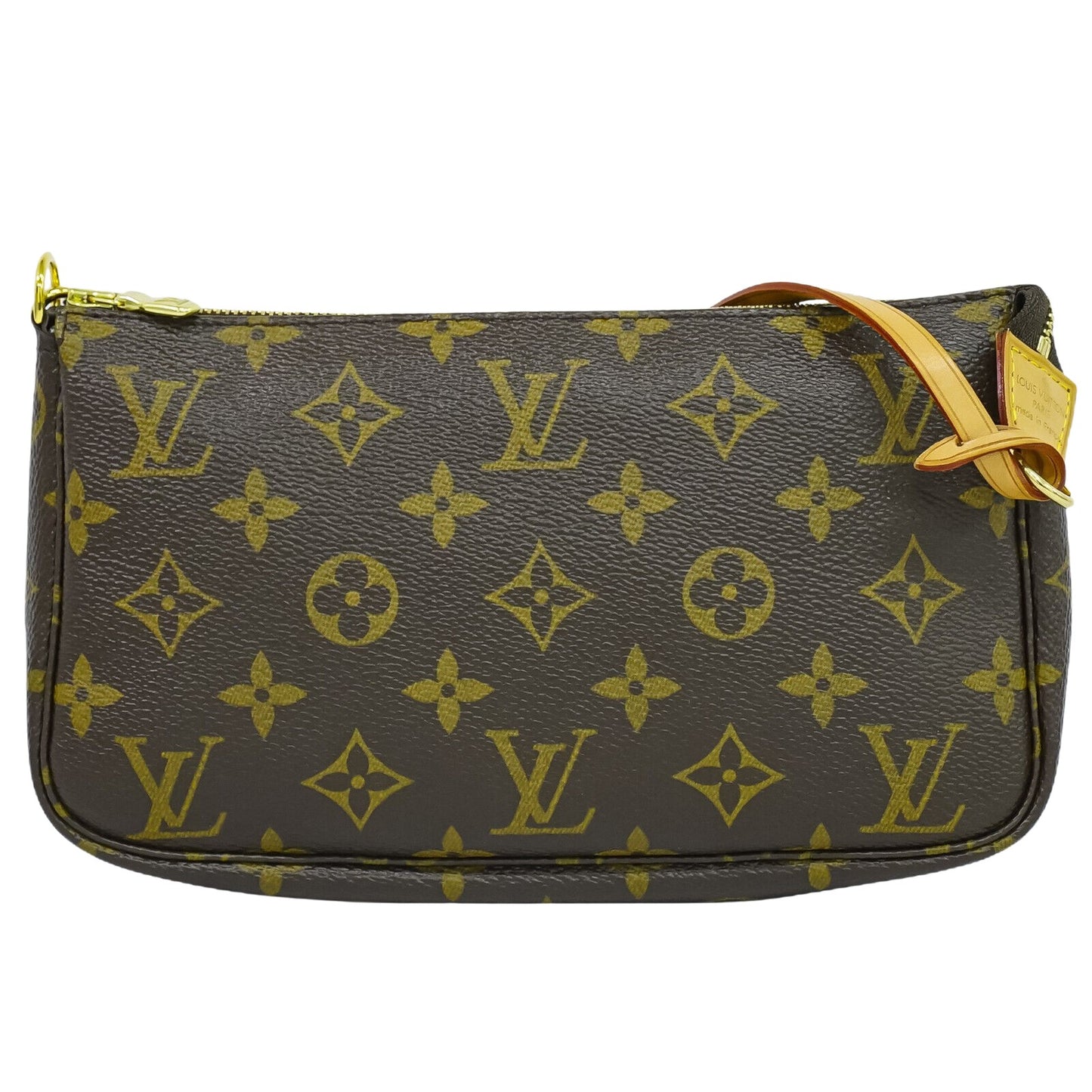 Louis Vuitton Pochette accessoires, Brown, Canvas, clutch