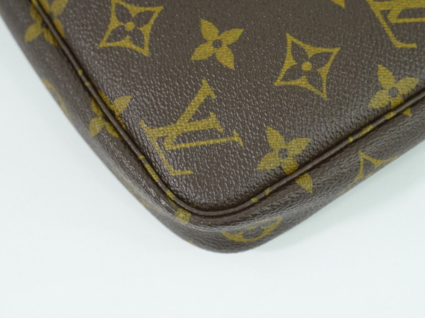 Louis Vuitton Pochette accessoires, Brown, Canvas, clutch