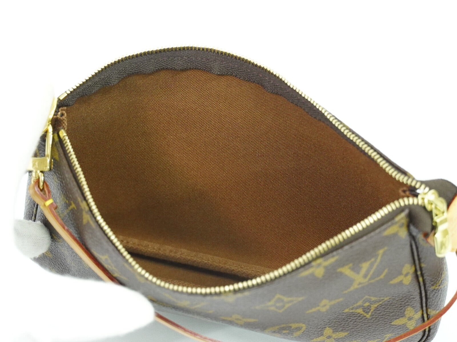 Louis Vuitton Pochette accessoires, Brown, Canvas, clutch