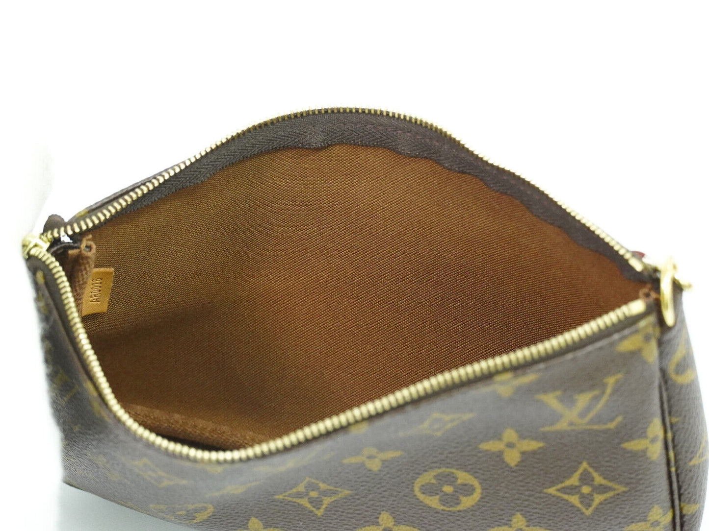 Louis Vuitton Pochette accessoires, Brown, Canvas, clutch