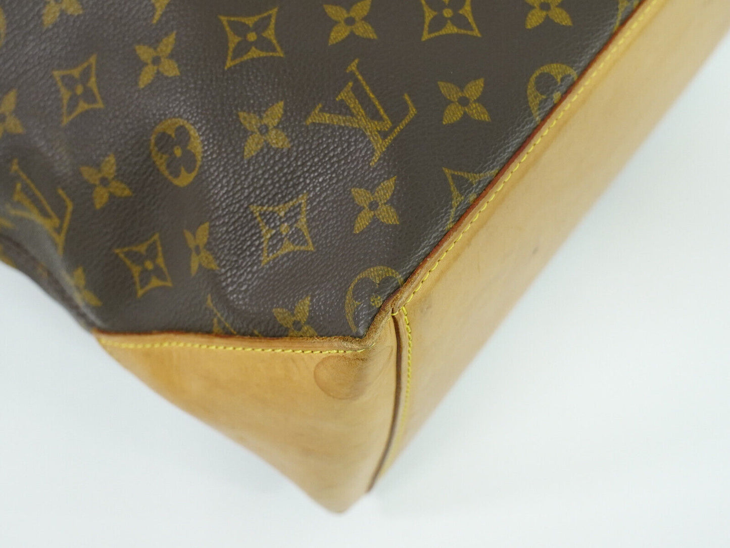 Louis Vuitton Cabas Mezzo, Brown, Canvas, tote