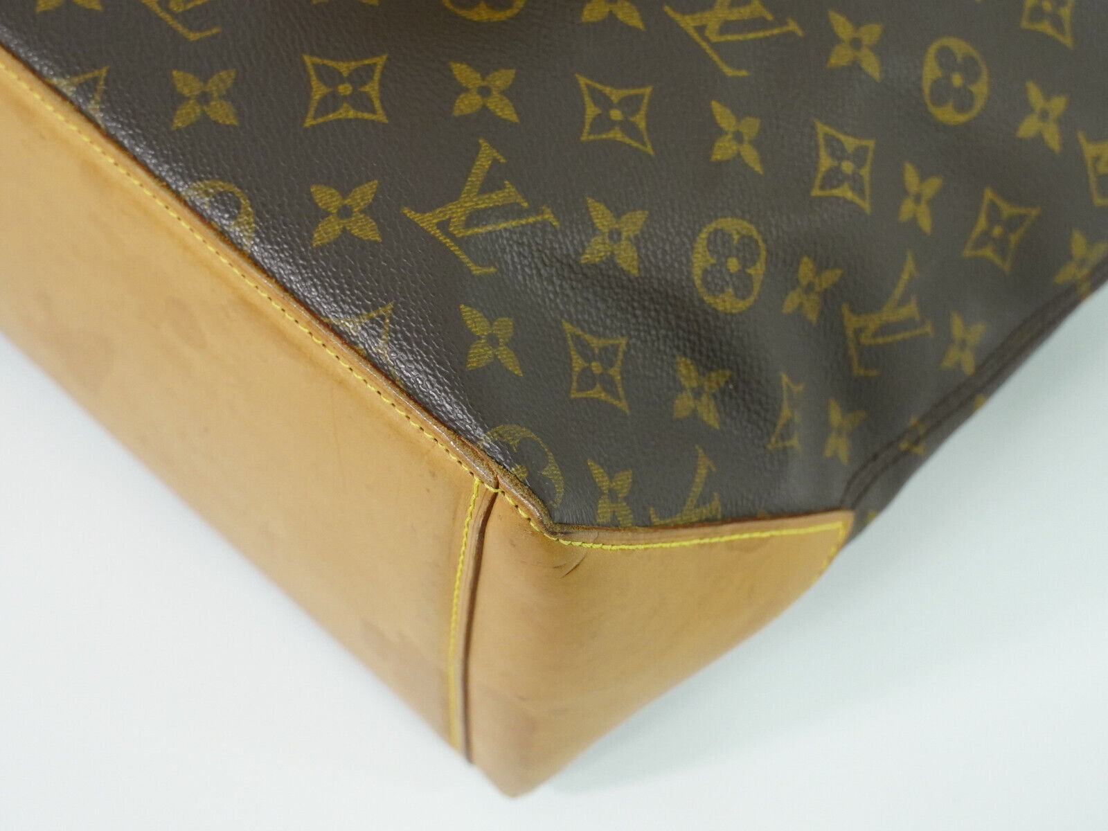 Louis Vuitton Cabas Mezzo, Brown, Canvas, tote