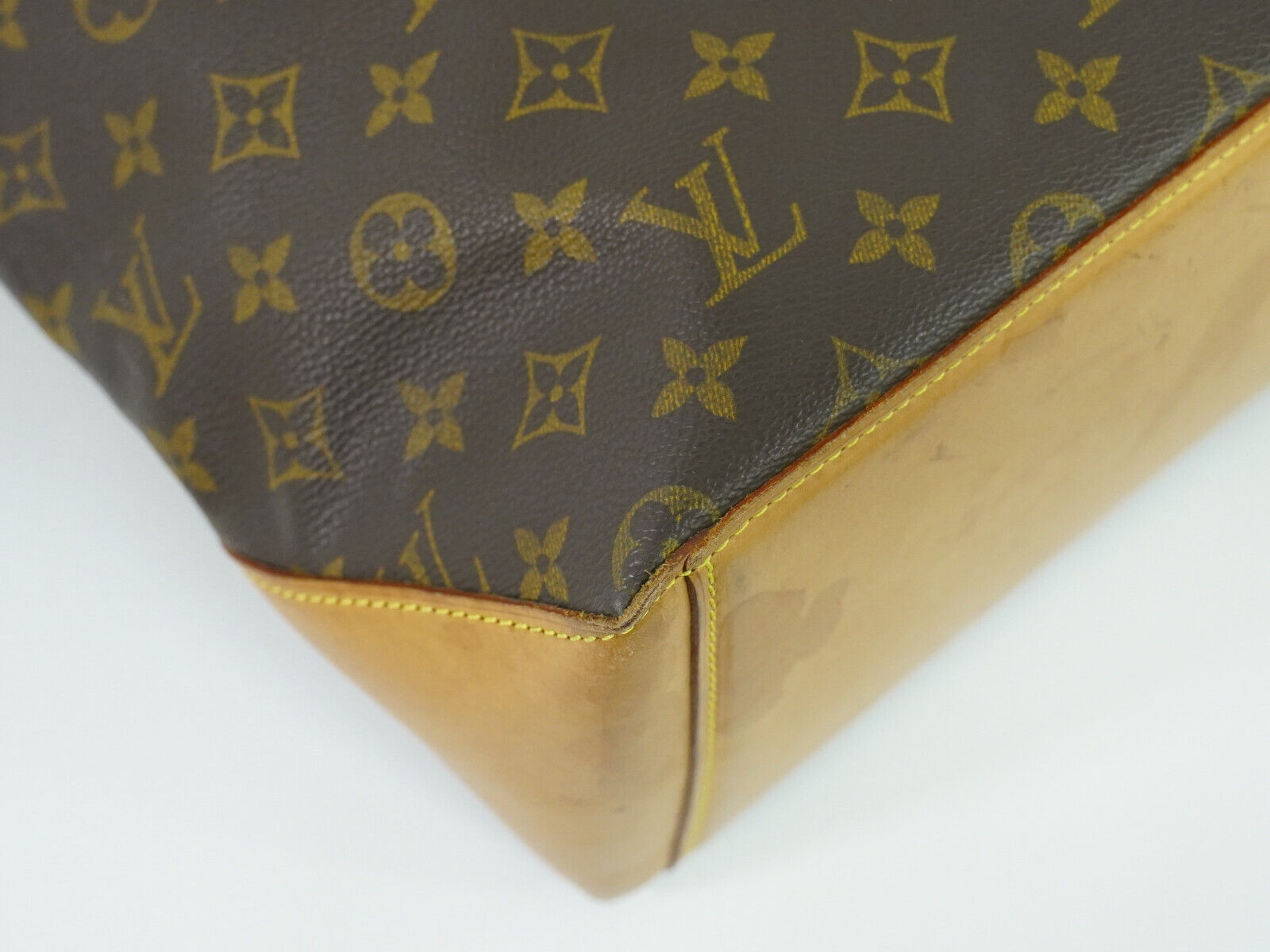 Louis Vuitton Cabas Mezzo, Brown, Canvas, tote