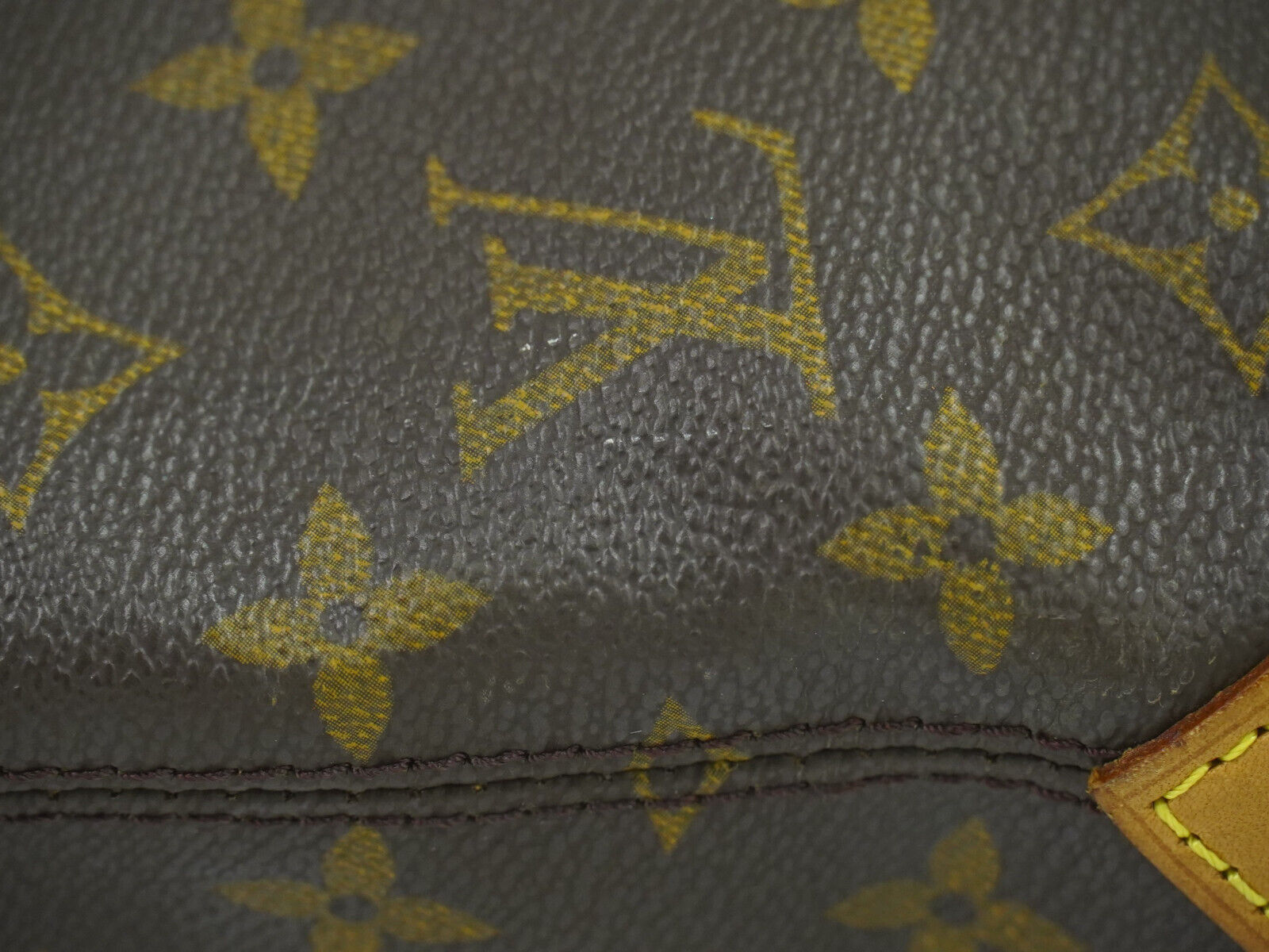 Louis Vuitton Cabas Mezzo, Brown, Canvas, tote