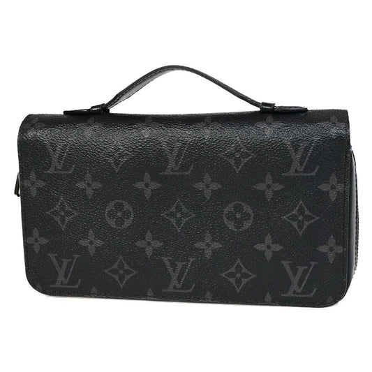 Louis Vuitton Zippy XL, Black, Canvas, wallet