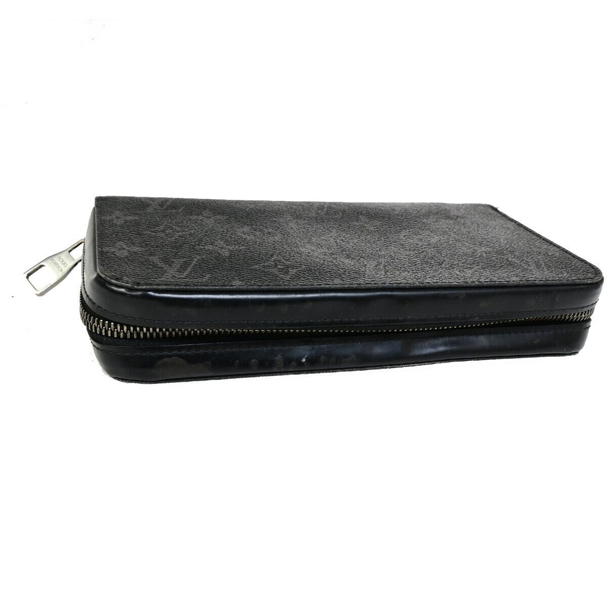 Louis Vuitton Zippy XL, Black, Canvas, wallet