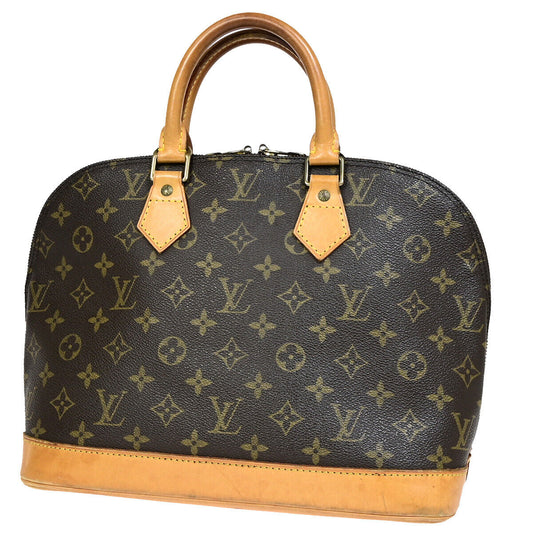 Louis Vuitton Alma, Brown, Canvas, handbag