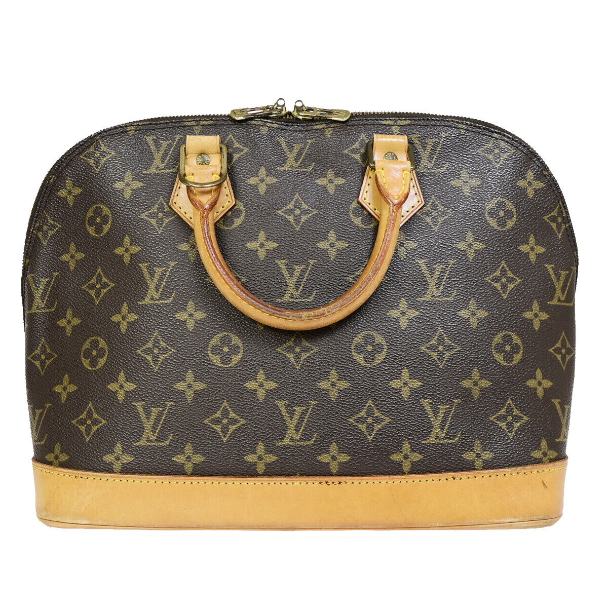 Louis Vuitton Alma, Brown, Canvas, handbag