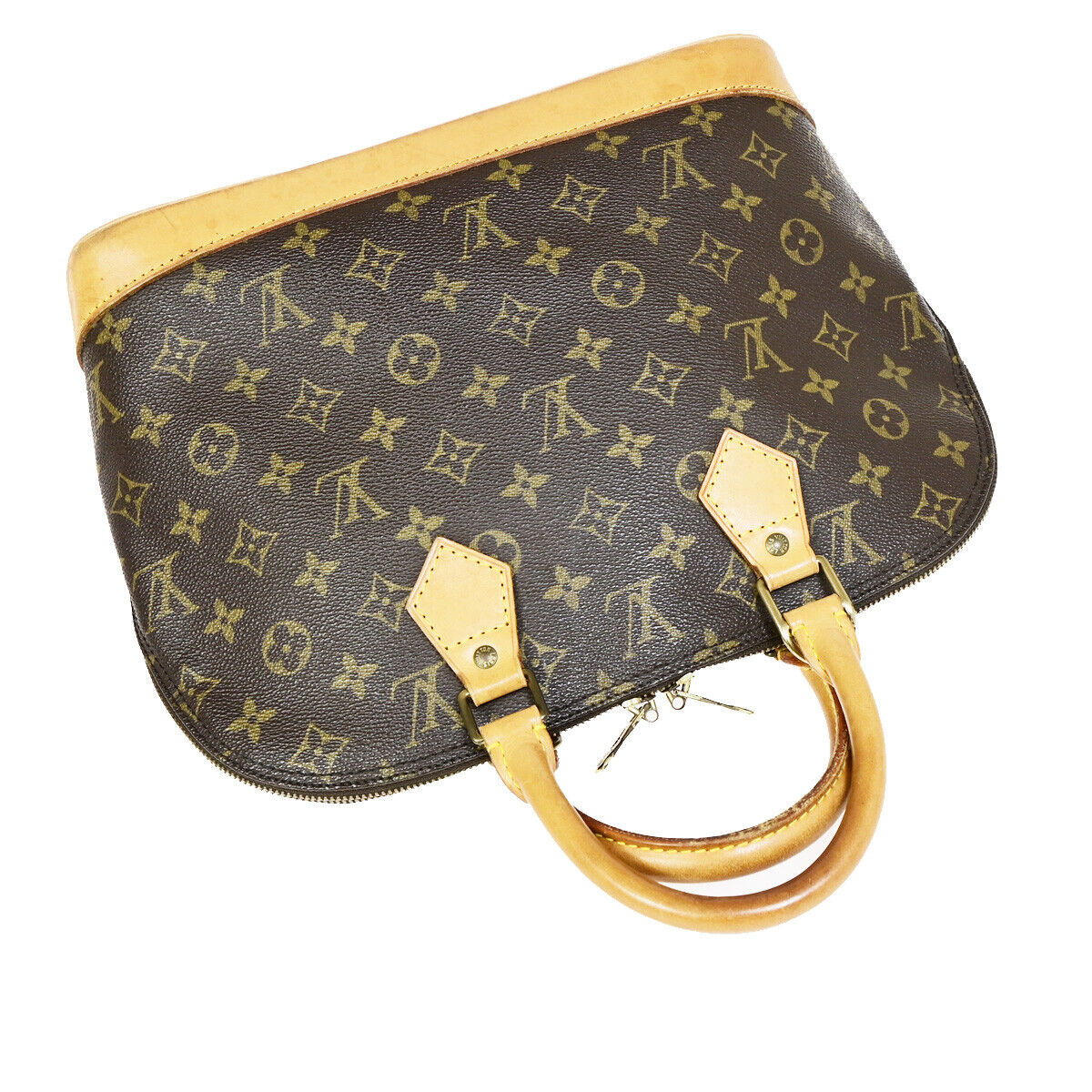 Louis Vuitton Alma, Brown, Canvas, handbag