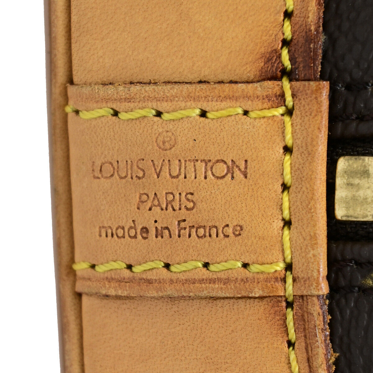 Louis Vuitton Alma, Brown, Canvas, handbag