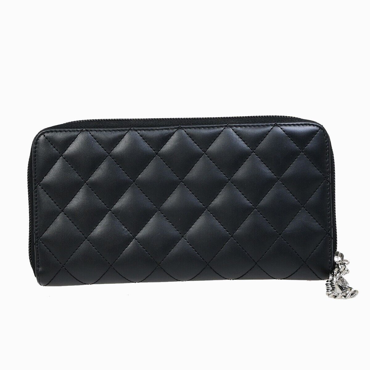 Chanel Cambon, Black, Leather, wallet