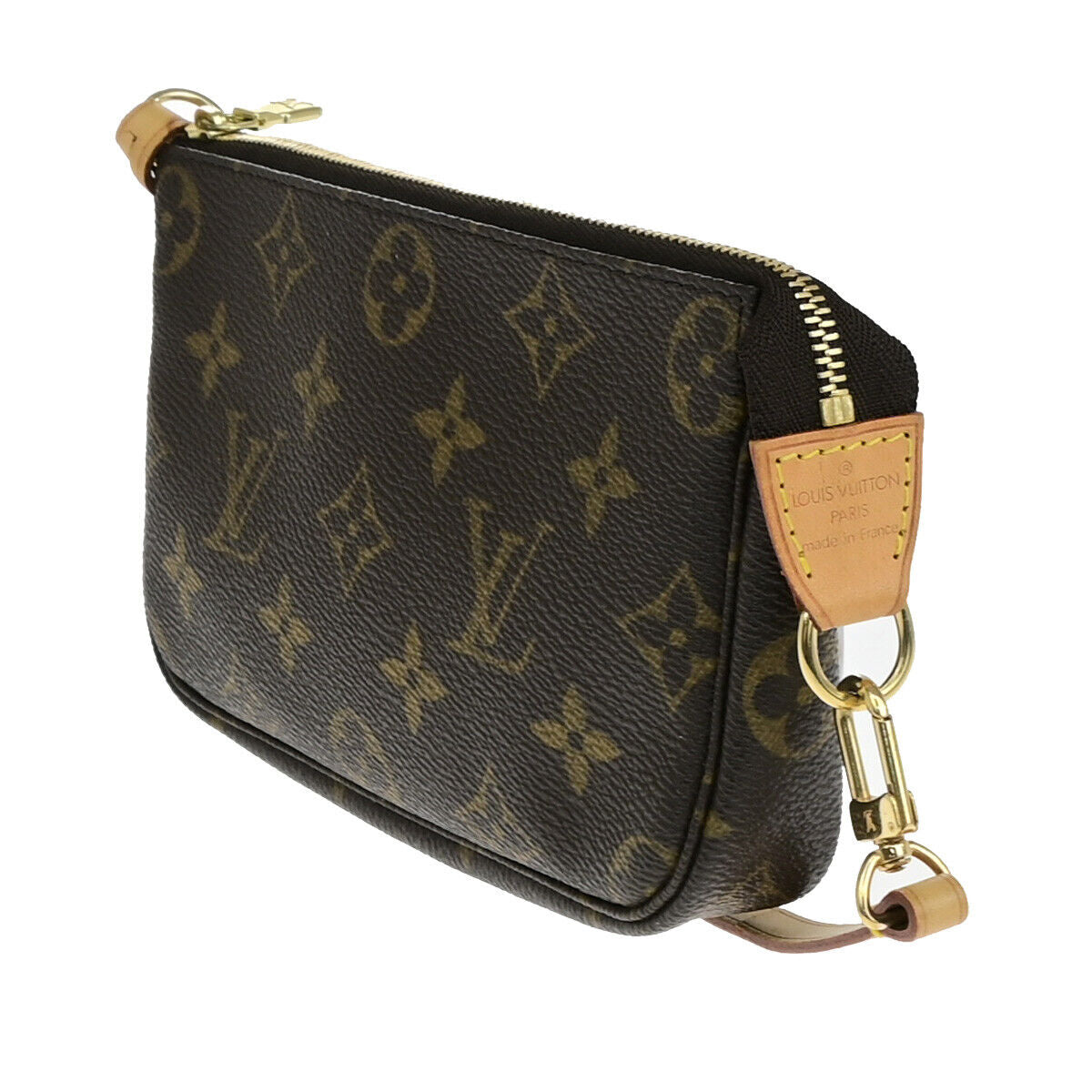 Louis Vuitton Pochette Accessoire, Brown, Canvas, clutch