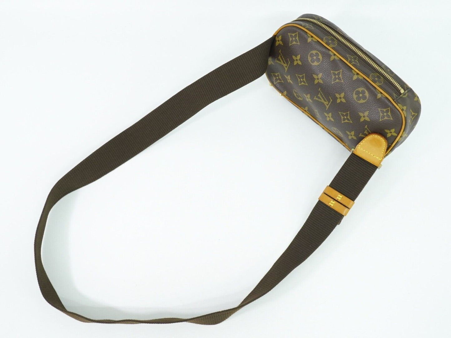 Louis Vuitton Pochette gange, Brown, Canvas, shoulder