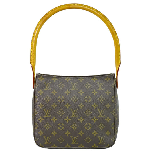 Louis Vuitton Looping MM, Brown, Gold Plated, handbag