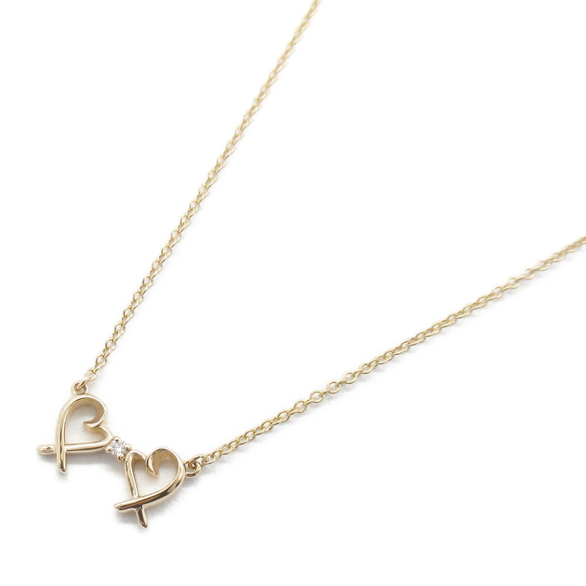 Tiffany & Co Open Heart, Gold, Rose Gold, necklace