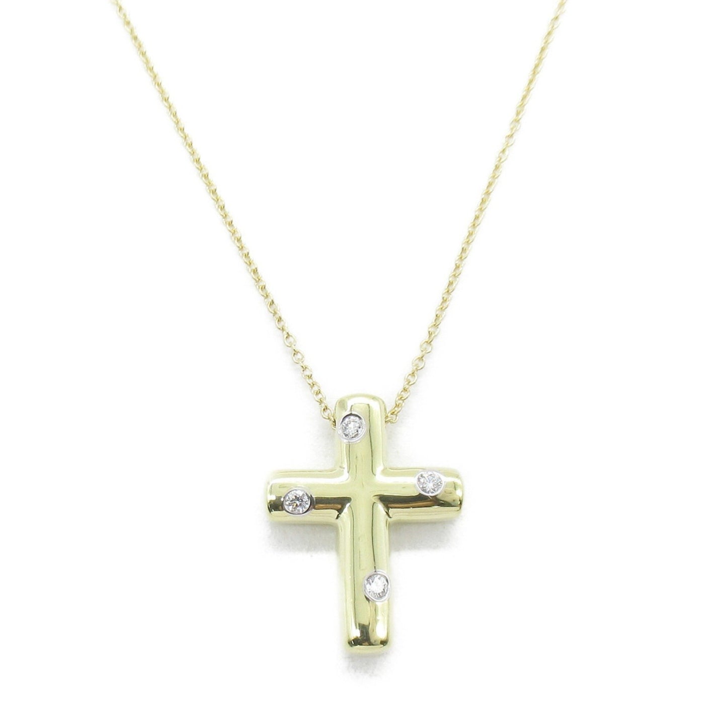 Tiffany & Co Croix, Gold, Yellow Gold, necklace