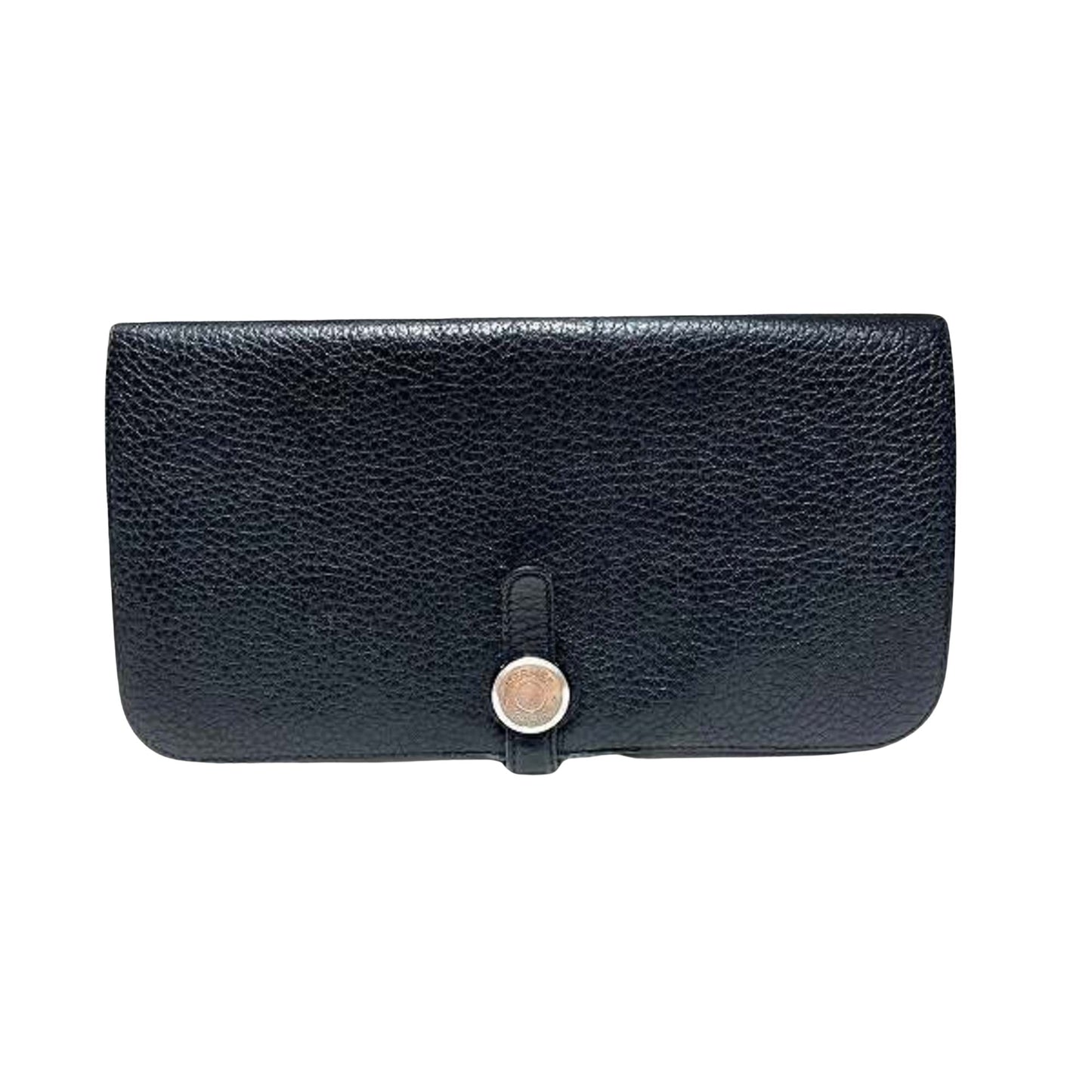 Hermès Dogon, Black, Leather, wallet