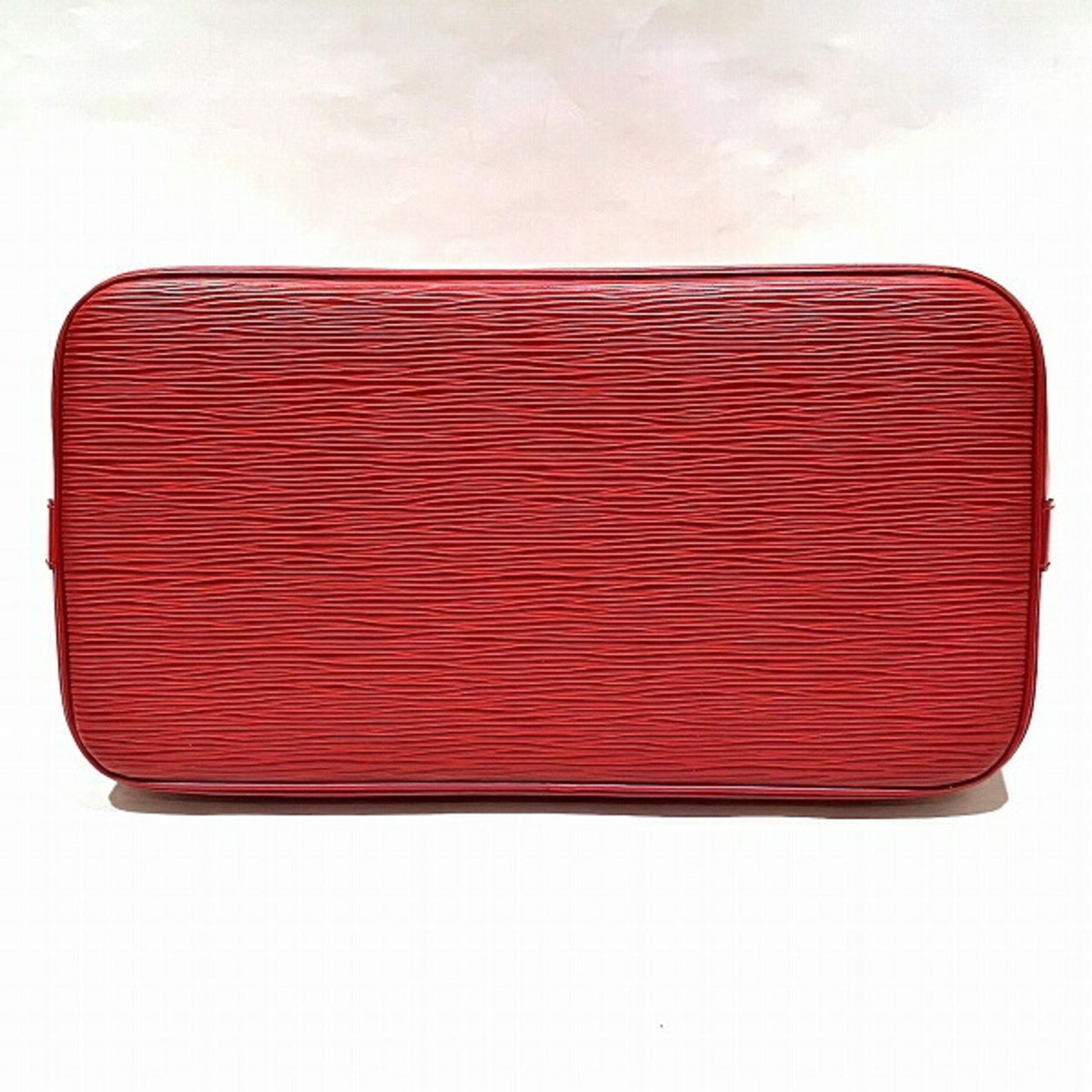 Louis Vuitton Alma, Red, Leather, handbag