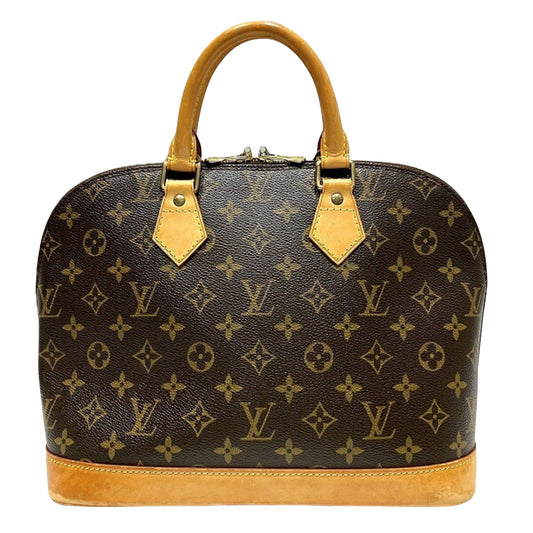 Louis Vuitton Alma, Brown, Canvas, handbag