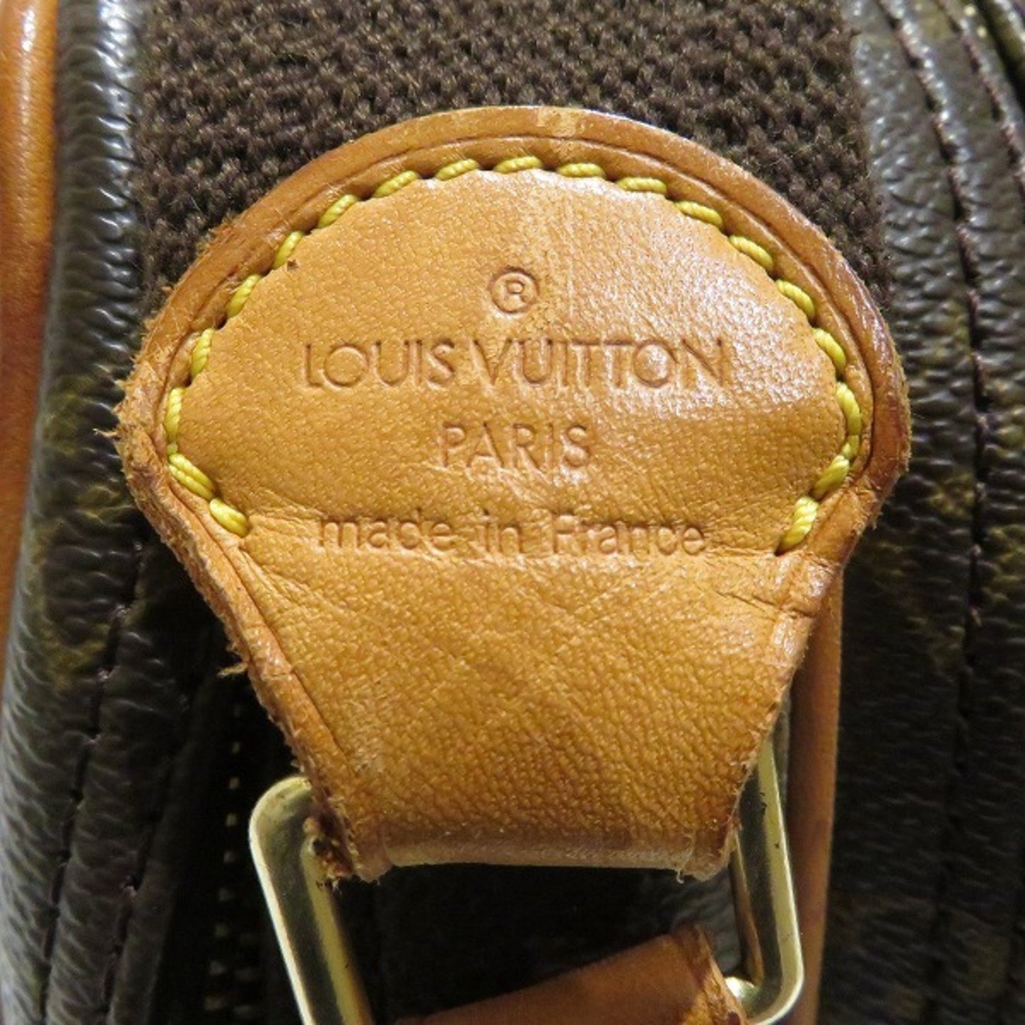 Louis Vuitton Reporter pm, Brown, Canvas, shoulder