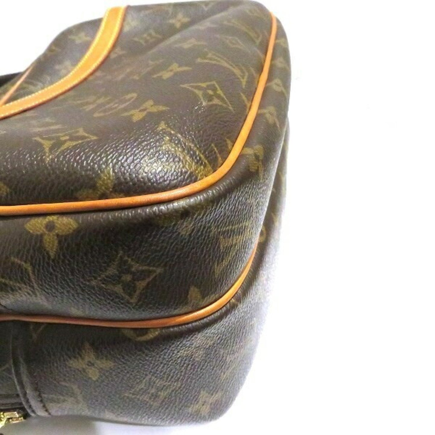 Louis Vuitton Reporter pm, Brown, Canvas, shoulder