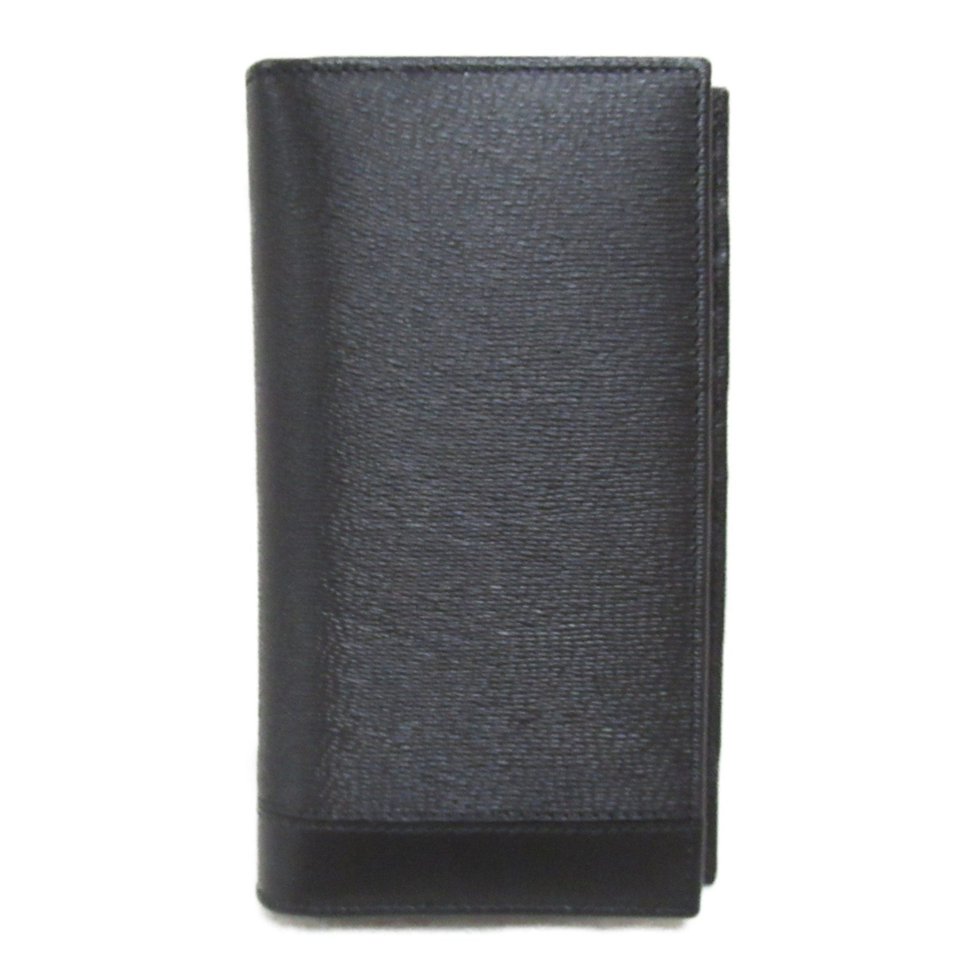 Bulgari, Black, Leather, wallet