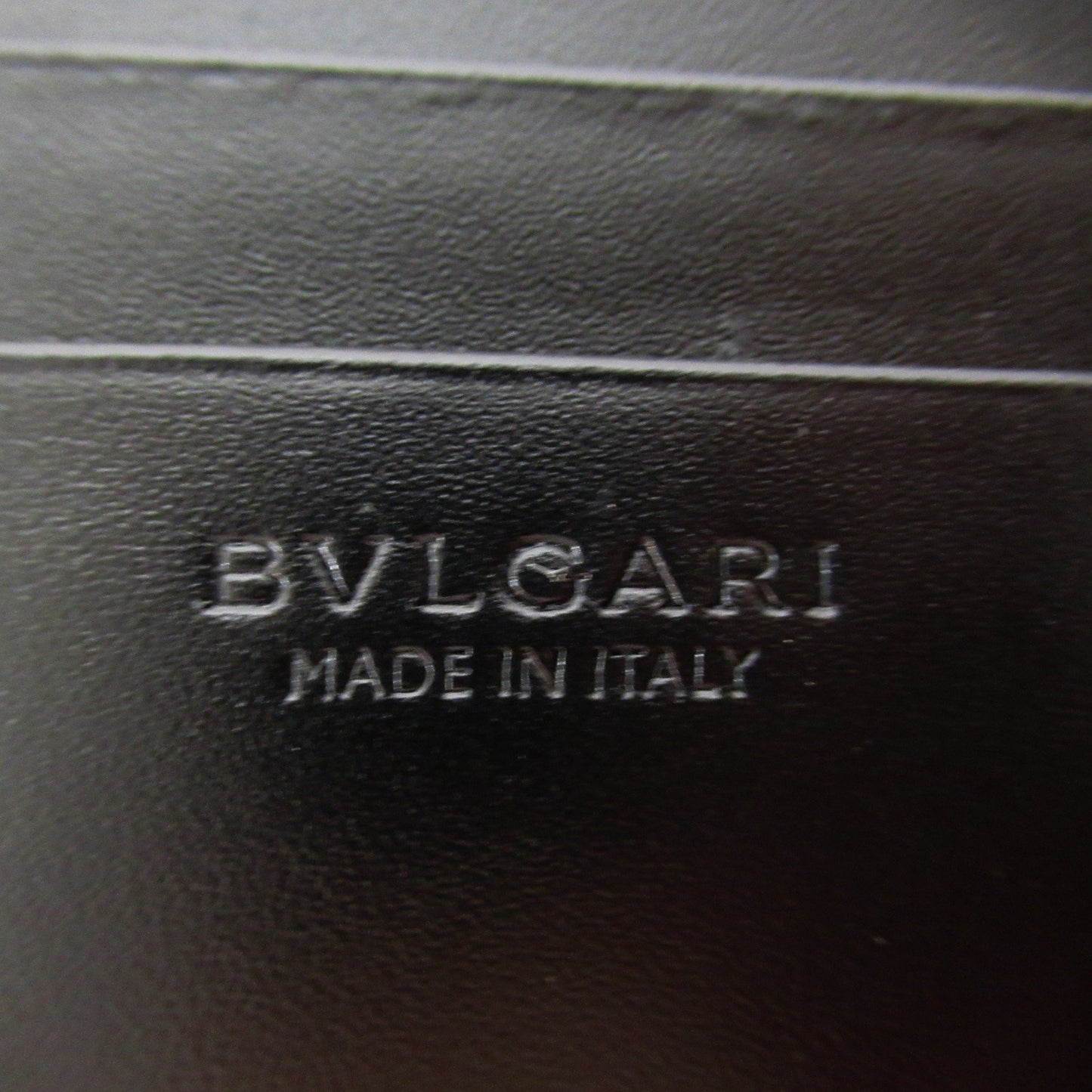 Bulgari, Black, Leather, wallet