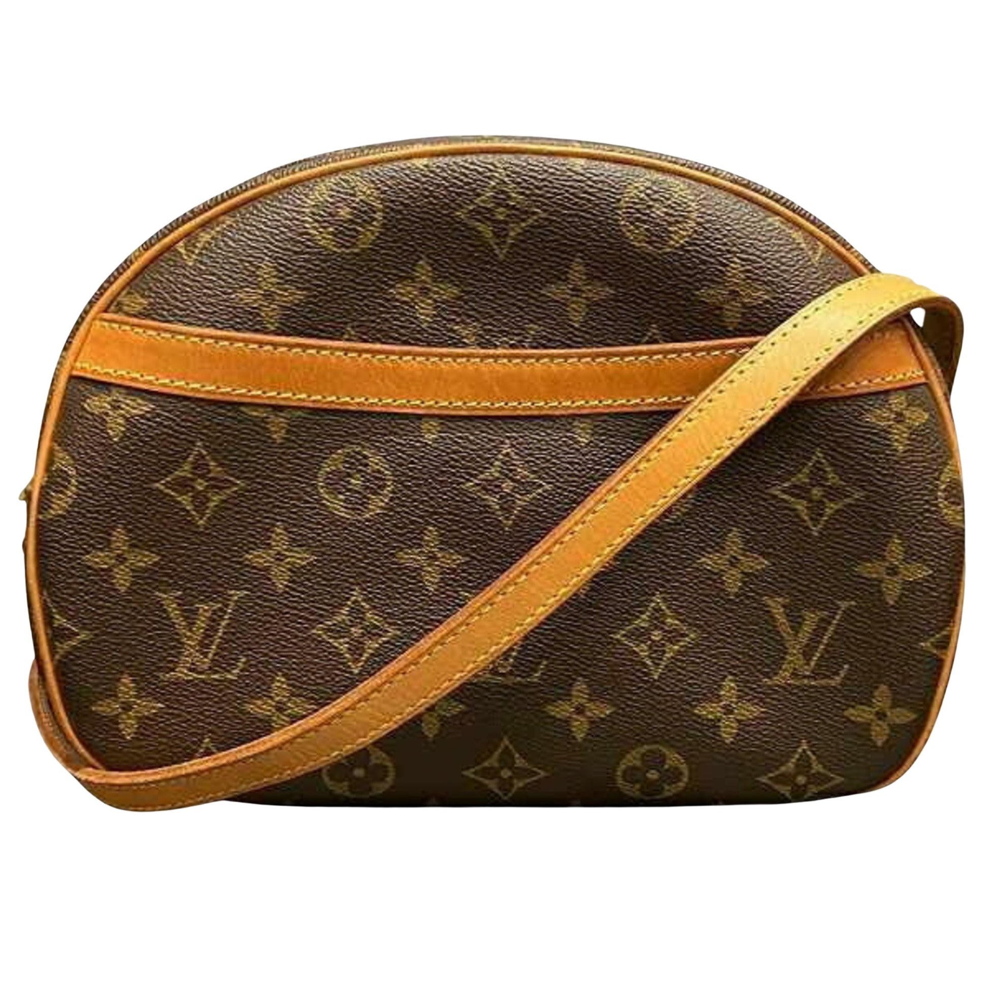 Louis Vuitton Blois, Brown, Canvas, shoulder