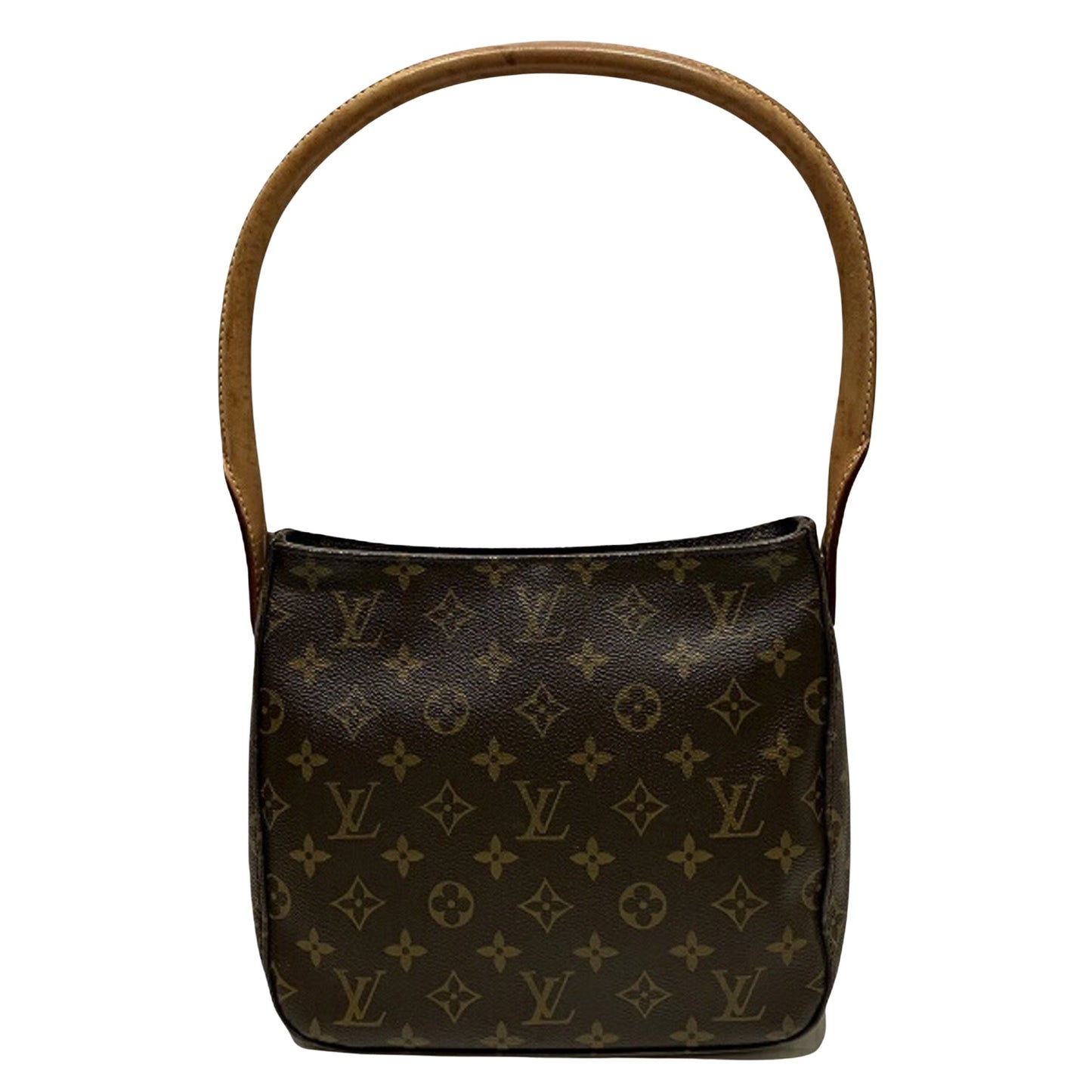 Louis Vuitton Looping MM, Brown, Canvas, shoulder