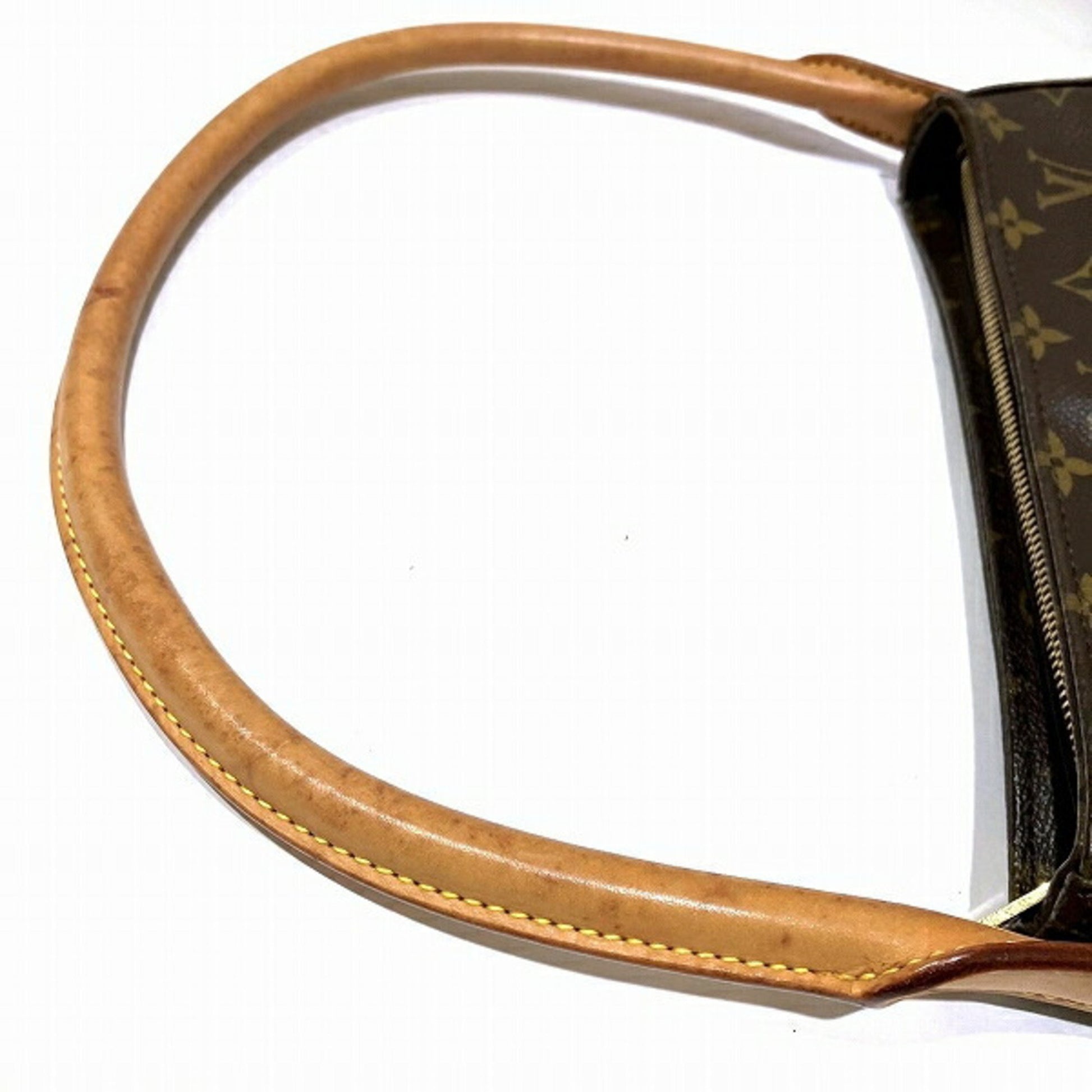 Louis Vuitton Looping MM, Brown, Canvas, shoulder