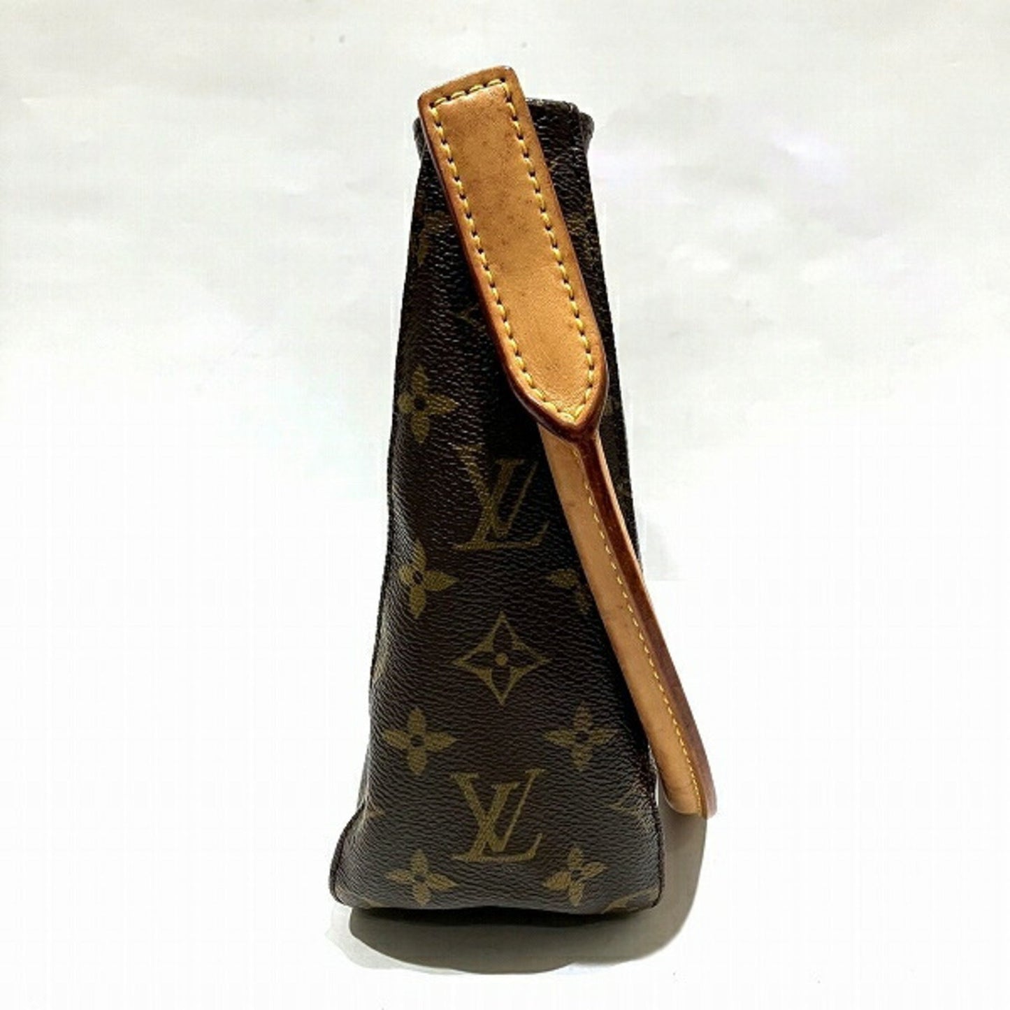 Louis Vuitton Looping MM, Brown, Canvas, shoulder