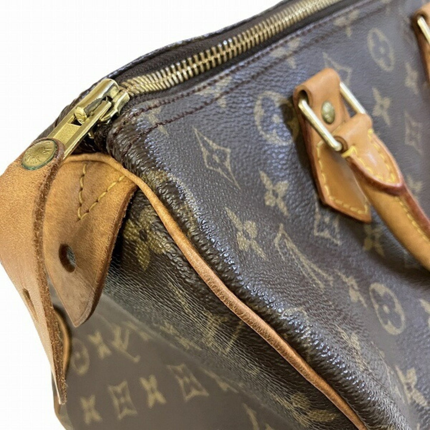 Louis Vuitton Speedy 30, Brown, Canvas, handbag