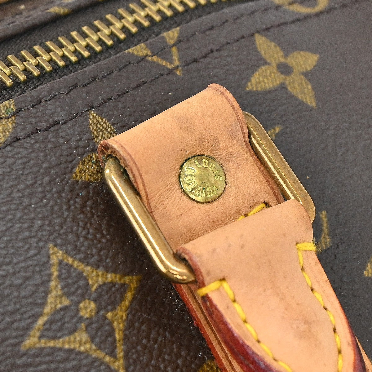 Louis Vuitton Keepall Monogram, Brown, Canvas, Travel Bag