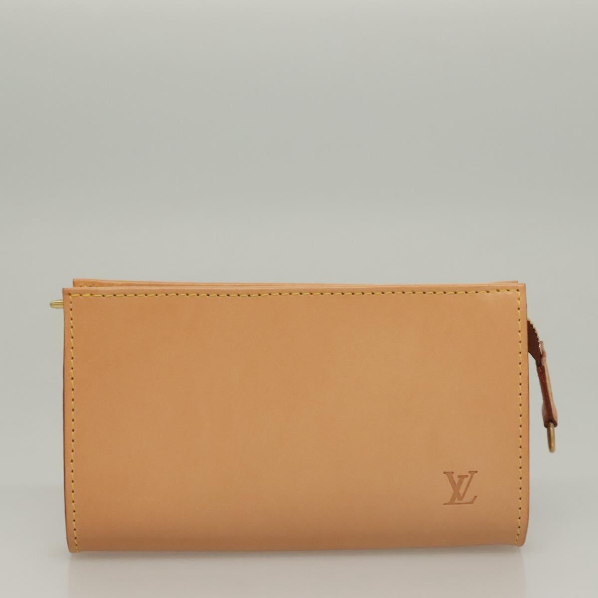 Louis Vuitton Bucket PM, Beige, Leather, shoulder