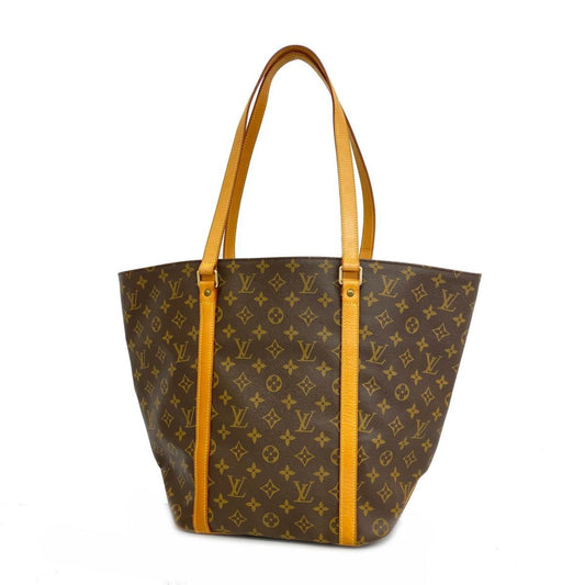 Louis Vuitton Shopping, Brown, Canvas, shoulder