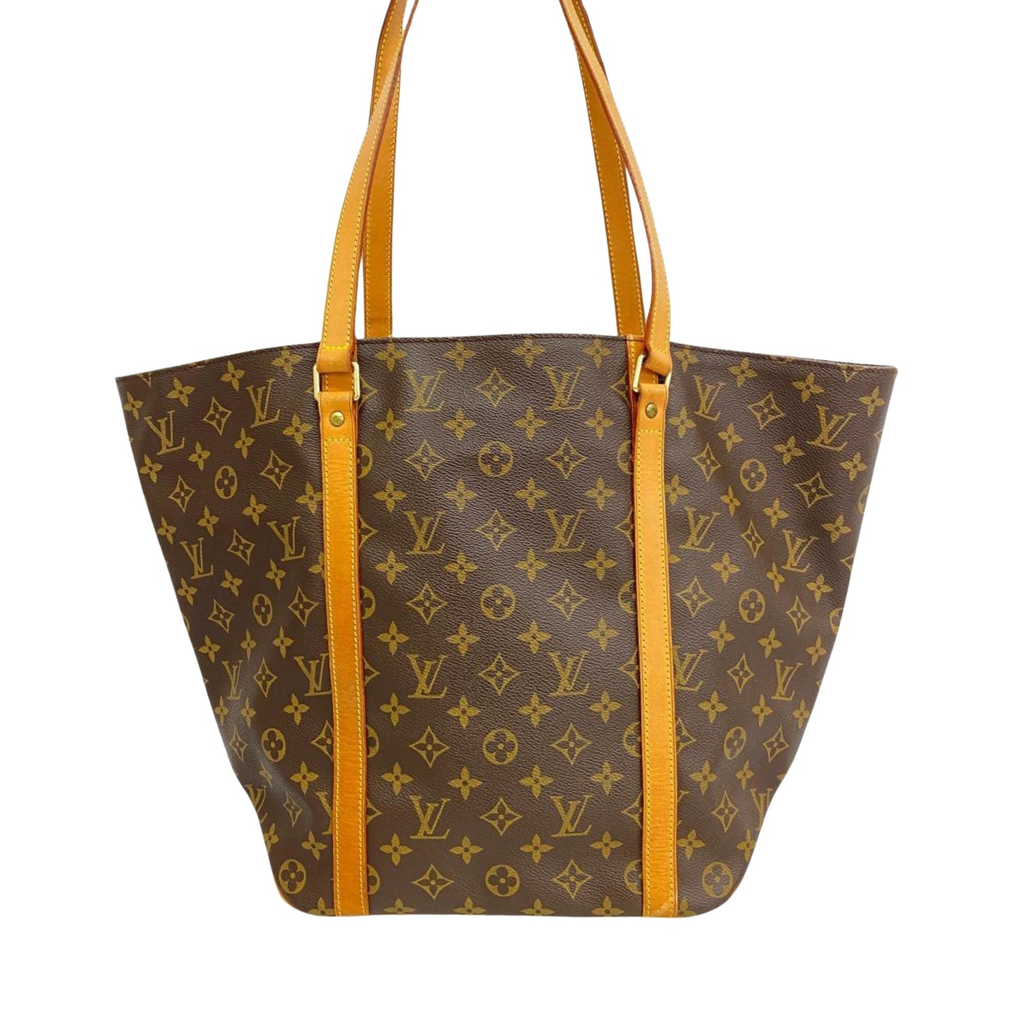 Louis Vuitton Shopping, Brown, Canvas, shoulder