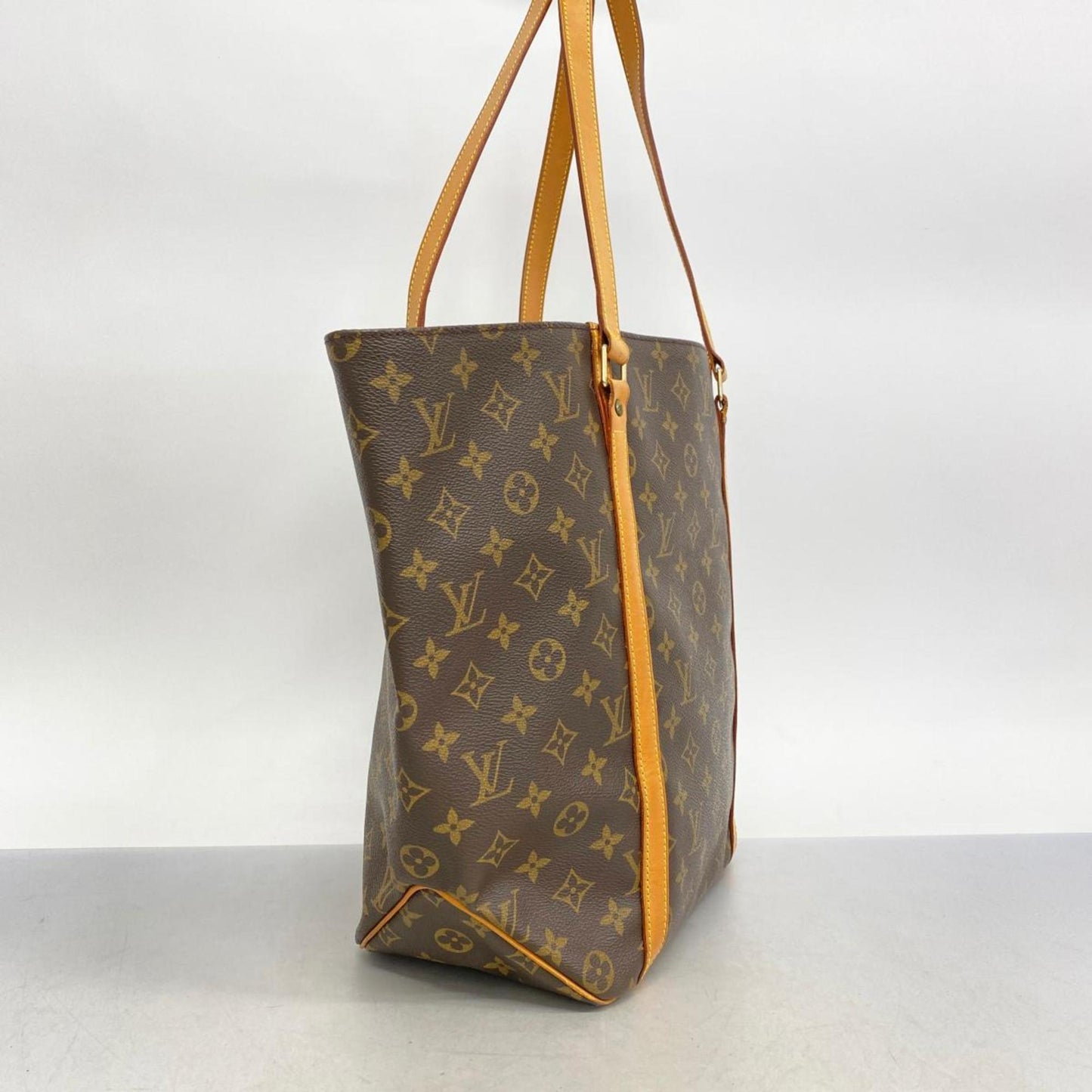 Louis Vuitton Shopping, Brown, Canvas, shoulder