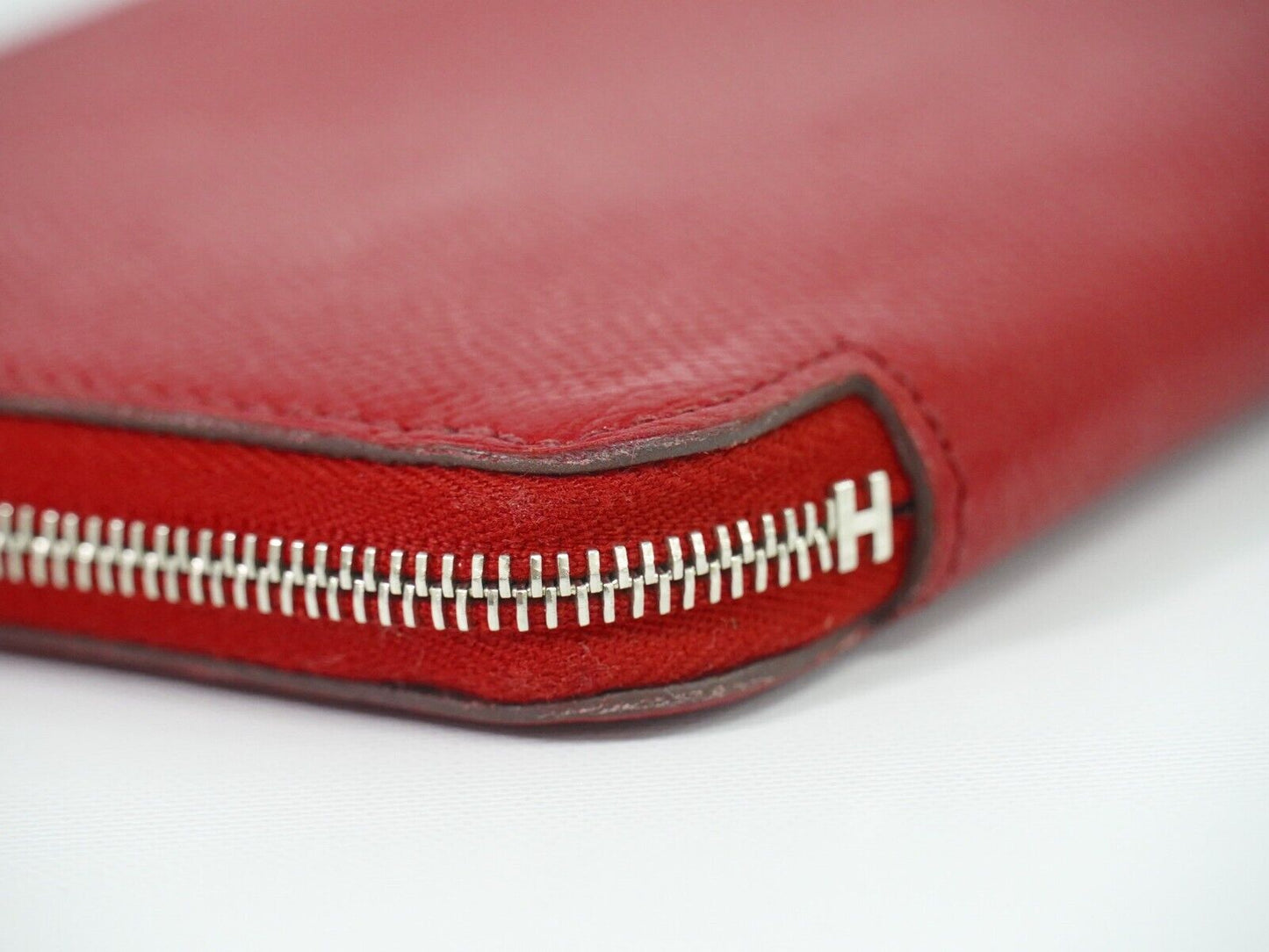 Hermès Silk'In, Red, Leather, wallet