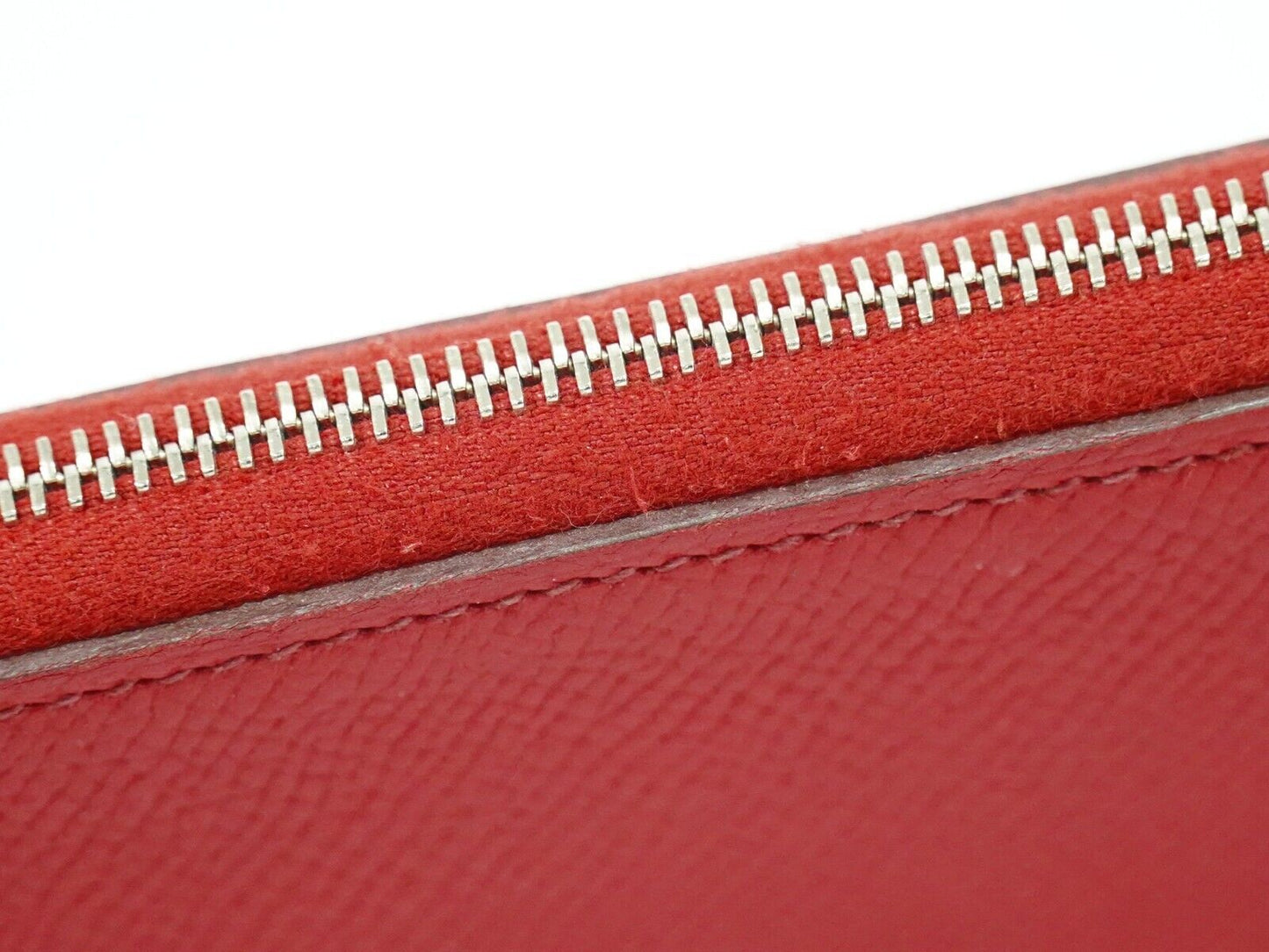 Hermès Silk'In, Red, Leather, wallet