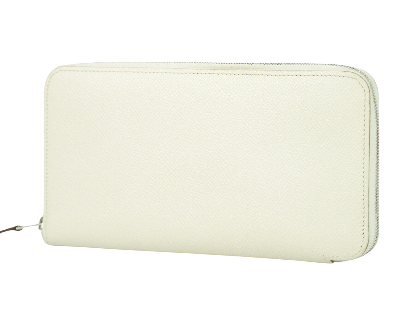 Hermès Silk'In, White, Leather, wallet