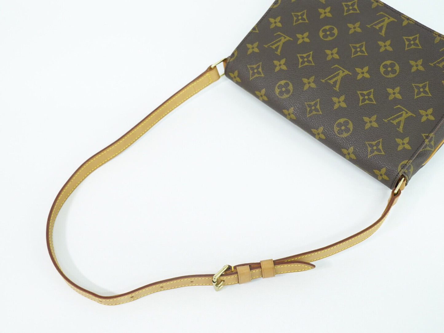 Louis Vuitton Musette Tango, Brown, Canvas, shoulder