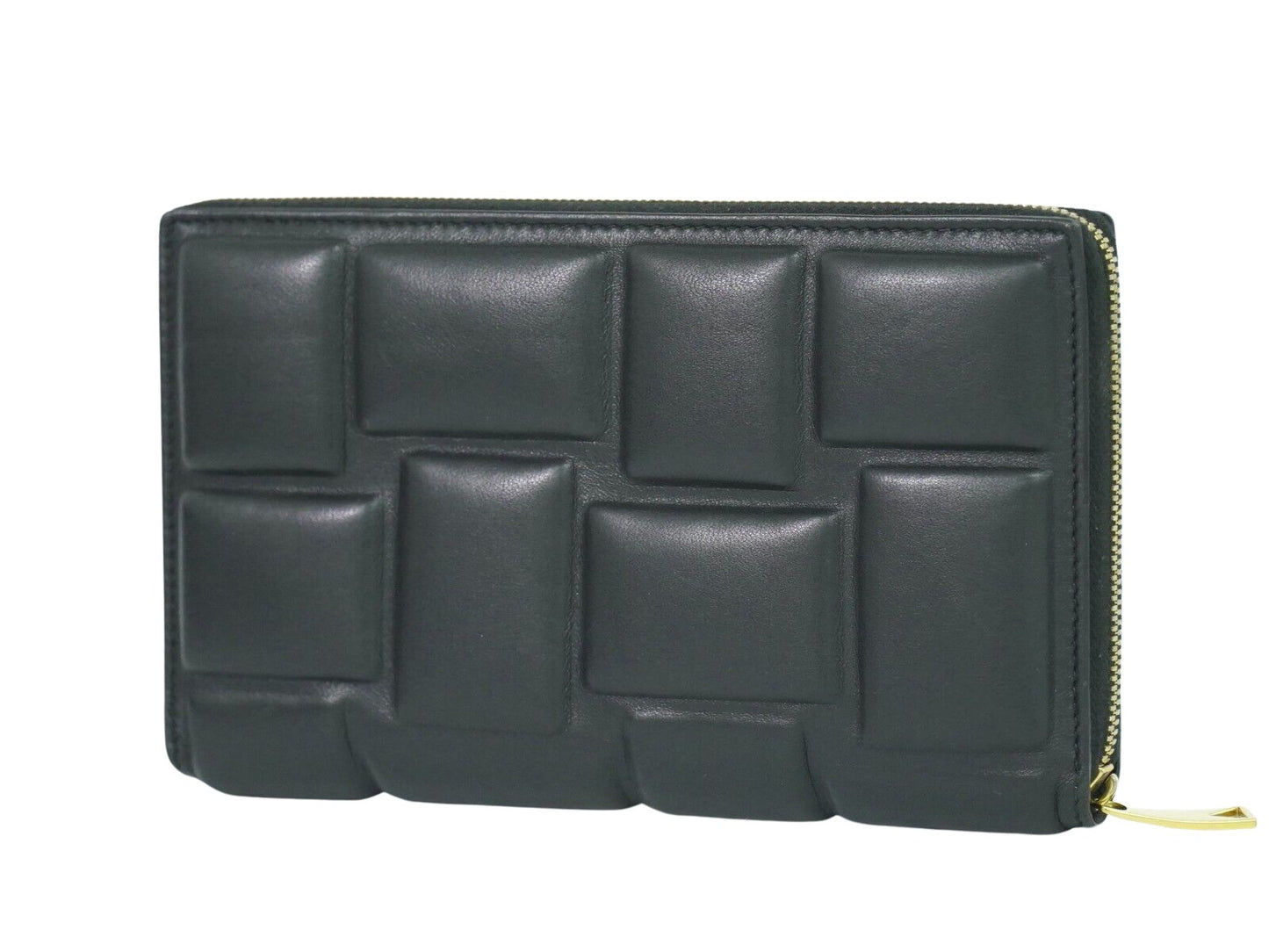 Bottega Veneta Intrecciato, Black, Leather, wallet