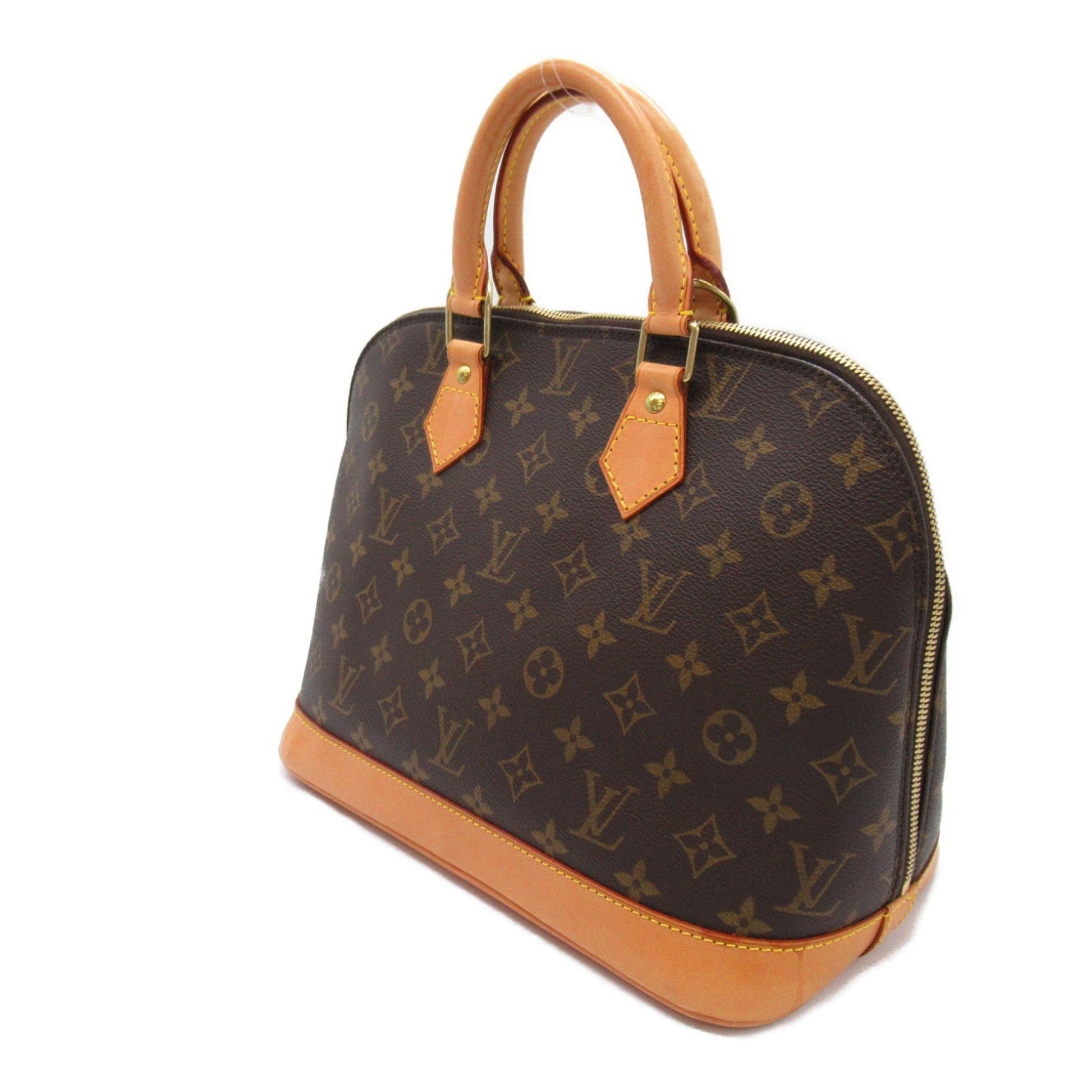 Louis Vuitton Alma, Brown, Canvas, handbag