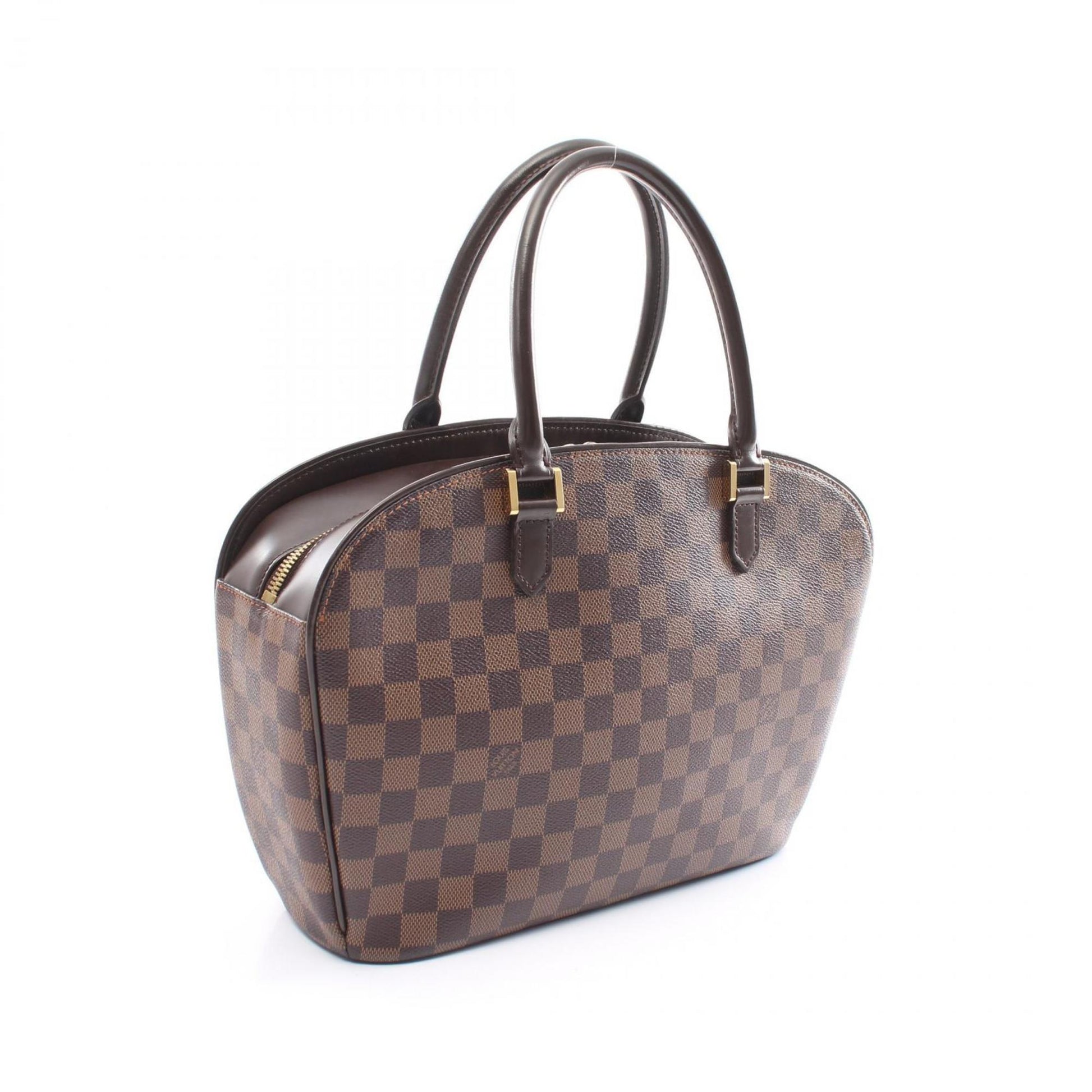 Louis Vuitton Saria, Brown, Canvas, handbag