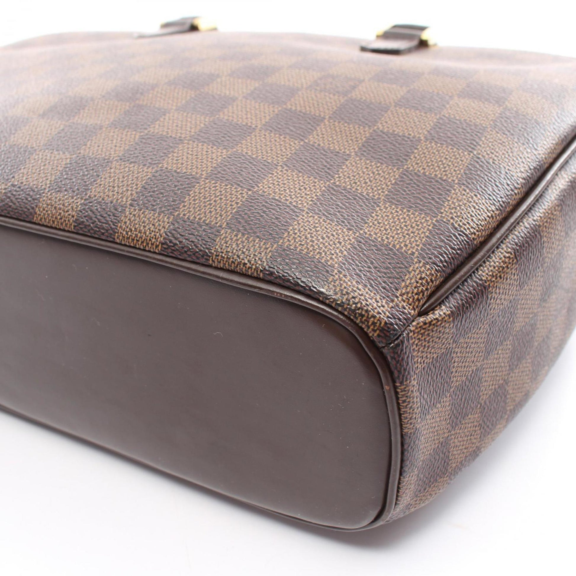 Louis Vuitton Saria, Brown, Canvas, handbag