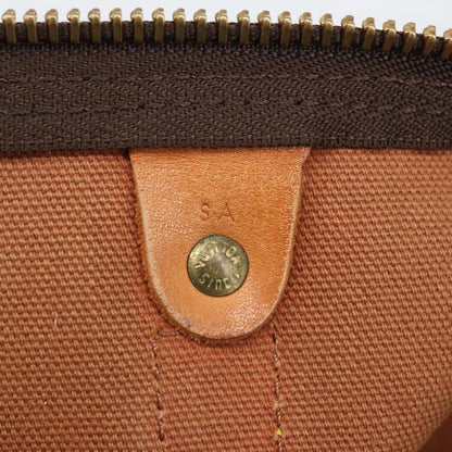 Louis Vuitton Keepall 60, Brown, Canvas, travel