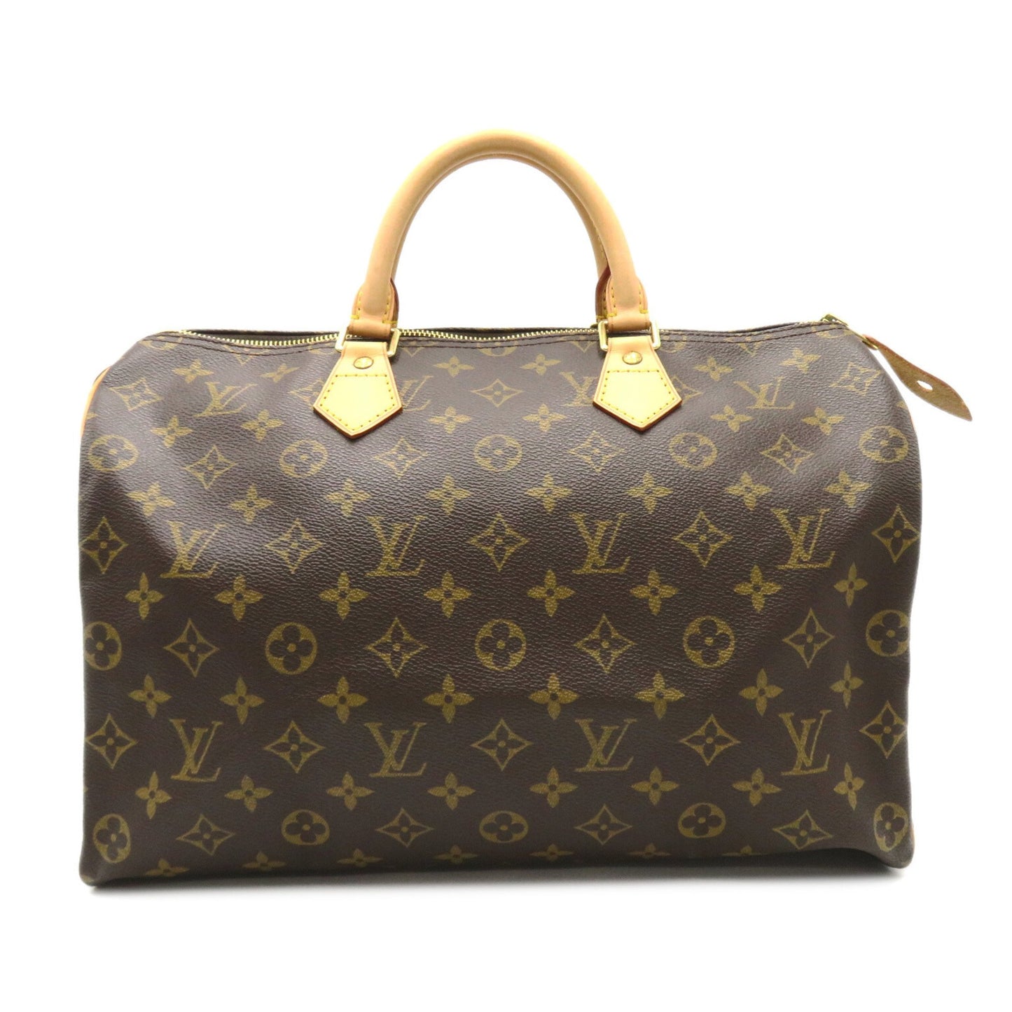 Louis Vuitton Speedy 35, Brown, Canvas, handbag