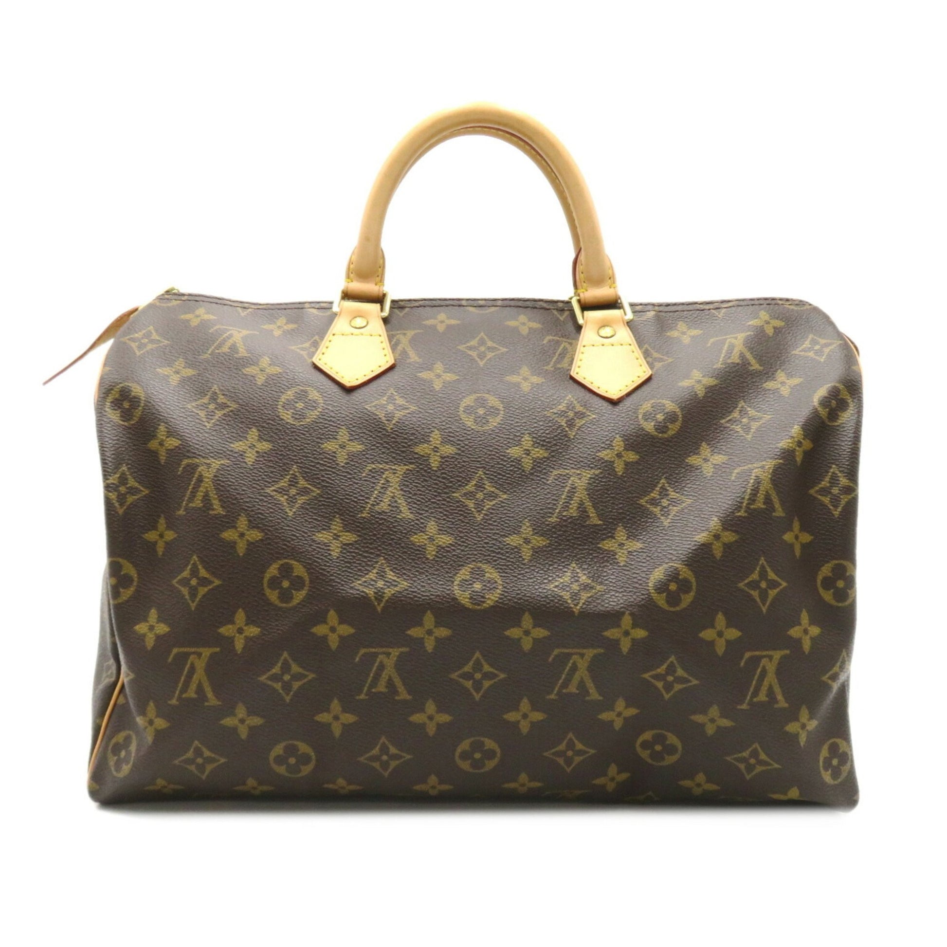 Louis Vuitton Speedy 35, Brown, Canvas, handbag